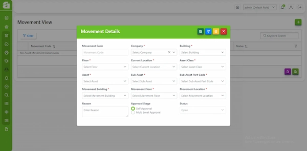 Asset Allocation and Movement Tracking Software