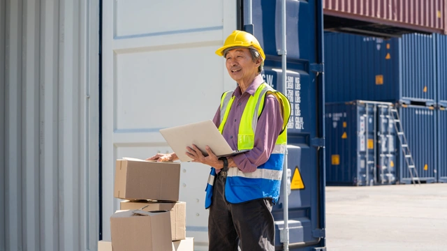 Container storage and warehouse operations with yard management and cargo readiness tracking
