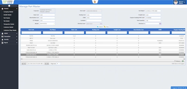 HSN code mapping with GST tax rates in inventory management system
