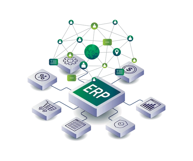 Manufacturing ERP software dashboard for production planning and inventory management